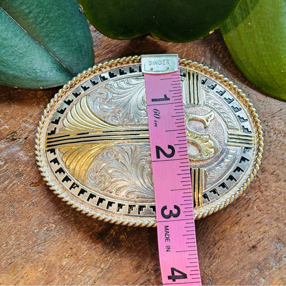 Custom Initial Letter S Silver Plated Montana Sil… - image 5